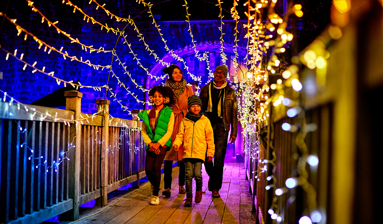 A family spend Christmas at Enchanted Eltham Palace
